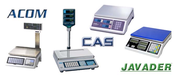 Retail Weighing Scales, Acom, Cas, Jadever