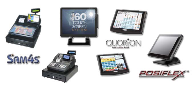 Cash Register, TouchScreen from Sam4s, Posiflex, Quorion